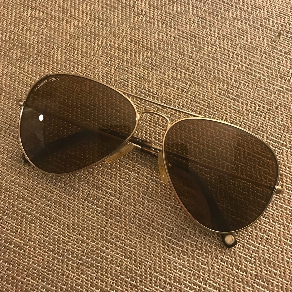 Michael Kors Aviators- Gold & Tortoise
